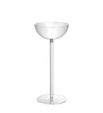 Espositore da terra con 1 semisfera contenitore - Ø 37,5 cm - altezza 90 cm - Tecnostyl