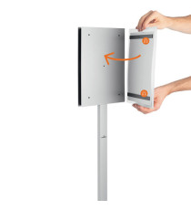 Espositore Info Stand Outdoor - da pavimento - A4 - Durable