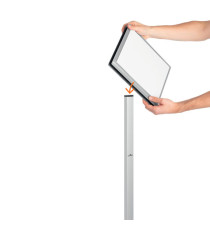 Espositore Info Stand Outdoor - da pavimento - A4 - Durable