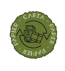 Etichetta in vinile raccolta differenziata Stik - carta - autoadesiva - 10,5 x 10,5 cm - PVC - verde - Medial Internatio