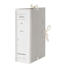 Faldone - lacci incollati - tela - 35 x 25 cm - dorso 20 cm - Starline