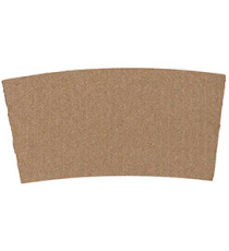 Fascia antiscotto per bicchiere 200/250ml - avana - Signor Bio - conf. 50 pezzi