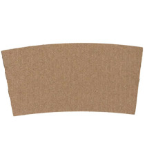 Fascia antiscotto per bicchiere 200/250ml - avana - Signor Bio - conf. 50 pezzi