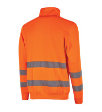 Felpa alta visibilità Felis - mezza zip - taglia M - arancio fluo - U-Power