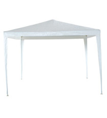 Gazebo Facile - 3 x 3 m - acciaio/PL - bianco - Garden Friend