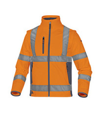 Giacca Softshell Moonlight 2 alta visibilità - poliestere - taglia M - arancio fluo - Deltaplus
