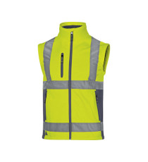 Giacca Softshell Moonlight 2 alta visibilità - poliestere - taglia M - giallo fluo - Deltaplus