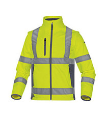 Giacca Softshell Moonlight 2 alta visibilità - poliestere - taglia XXL - giallo fluo - Deltaplus