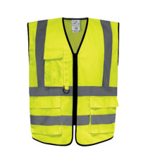 Gilet alta visibilità GILPOCK - poliestere riciclato - taglia XXL - giallo fluo - Deltaplus