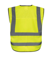 Gilet alta visibilità GILPOCK - poliestere riciclato - taglia XXL - giallo fluo - Deltaplus