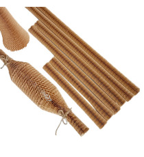 Manicotti in carta alveolare - 45 x 1 cm - avana - Methodo - conf. 20 pezzi