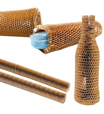 Manicotti in carta alveolare - 45 x 1 cm - avana - Methodo - conf. 20 pezzi