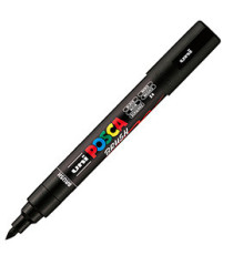 Marcatore a base d'acqua Uni Posca PC5MBR - punta brush 1.0 - 4.0mm - nero - Uni Mitsubishi