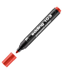 Marcatore permanente 103 - punta conica - da 1,5 a 3 mm - rosso - Edding