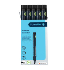Marcatore permanente Maxx 133 - punta a scalpello - Tratto 1,00-4,00mm - nero - Schneider