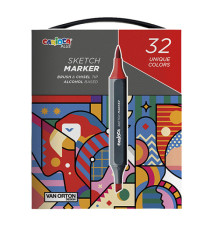 Marcatore Sketch marker - colori assortiti - Carioca Plus - conf. 32 pezzi