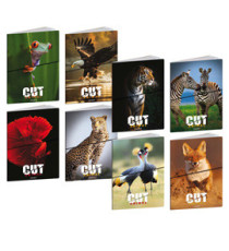 Maxiquaderno Animal Cut - A4 - 1 rigo c/margine - 21 fogli - 80 gr - Blasetti