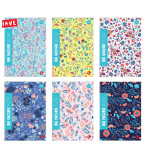 Maxiquaderno Be More Flor - A4 - 1 rigo c/margine - alta fogliazione - 48+2 fogli - 100 gr - BM