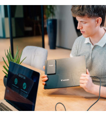 Monitor portatile - 13.3 - WUXGA Touch ALU con Wireless - Power bank incluso 5000mAh - Verbatim