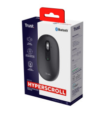 Mouse - ultrasottile - wireless - ricaricabile - Nero - Trust