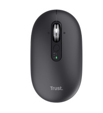 Mouse - ultrasottile - wireless - ricaricabile - Nero - Trust