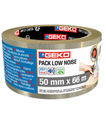 Nastro adesivo - 5 cm x 66 m - PPL - silenzioso - trasparente - Geko