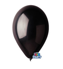 Palloncino - diametro 26 cm - lattice - nero - conf. 16 pezzi