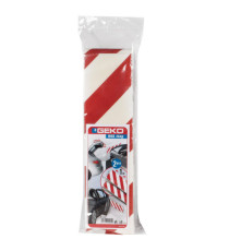 Pannello antiurto adesivo BOX - 13,7 x 100 cm - EPE/LDPE - bianco/rosso - Geko - conf. 2 pezzi