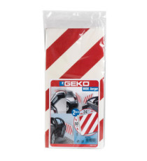 Pannello antiurto adesivo BOX - 24 x 50 cm - EPE/LDPE - bianco/rosso - Geko - conf. 2 pezzi