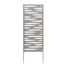 Pannello decorativo - metallo - 30 x 90 cm - grigio - Verdemax