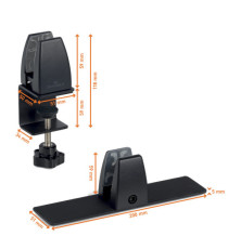 Pannello divisorio da scrivania EFFECT - feltro - pieghevole - 1,6 m - Durable