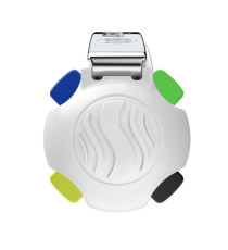 Penna a sfera Take 4 - punta media - 4 colori - fusto rosa fluo - Schneider