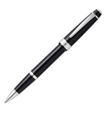 Penna roller Bailey Light - punta F - fusto nero/cromo - Cross