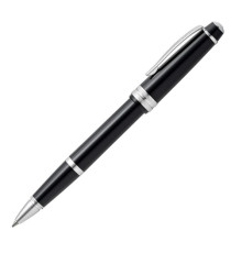 Penna roller Bailey Light - punta F - fusto nero/cromo - Cross