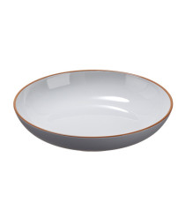 Piatto fondo - rPET - grigio - Ø22,2 x 4,4cm - Leone