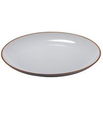 Piatto piano - rPET - grigio - Ø27,5 x 2,8cm - Leone