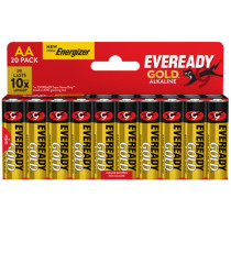 Pila stilo AA - 1,5V - Eveready Gold- alcalina - Energizer - blister 20 pezzi