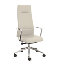 Poltrona direzionale Bull BUA - con braccioli fissi - panna - Unisit