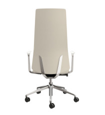 Poltrona direzionale Bull BUA - con braccioli fissi - panna - Unisit