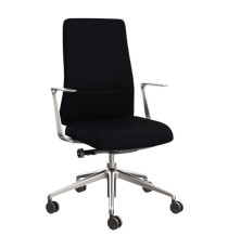 Poltrona direzionale Bull BUB - con braccioli fissi - nero - Unisit