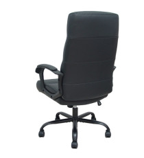 Poltrona direzionale Opti545 - con braccioli fissi e schenale alto - ecopelle - nero - Piqueras y Crespo