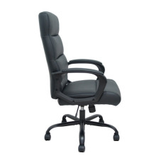 Poltrona direzionale Opti545 - con braccioli fissi e schenale alto - ecopelle - nero - Piqueras y Crespo