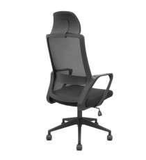 Poltrona direzionale Pro534 - con braccioli  e poggiatesta fissi - tessuto - nero - Piqueras y Crespo