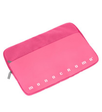 Porta laptop in tessuto Monocromo - 36 x 25 x 1 cm - colori assortiti - Pigna