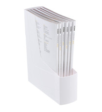 Portariviste Green2desk - in PS riciclato - 30 x 25,8 cm - dorso 9 cm - bianco - Fellowes