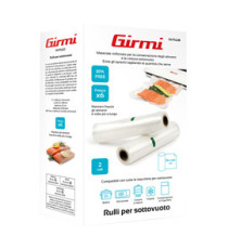 Rullo per sottovuoto - 28 x 500 cm - PE - trasparente - Girmi - conf. 2 pezzi