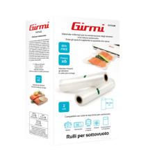 Rullo per sottovuoto - 28 x 500 cm - PE - trasparente - Girmi - conf. 2 pezzi