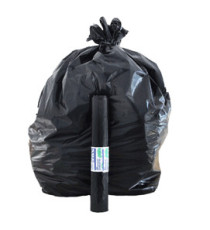 Sacchi - 70 x 110 cm - 110 L - 22 micron - MDPE/HDPE - nero - Rolsac - conf. 10 pezzi