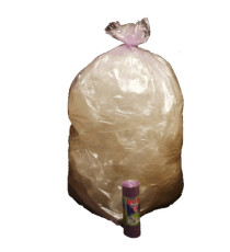 Sacchi - 70 x 110 cm - 110 L - 22 micron - MDPE/HDPE - viola trasparente - Rolsac - conf. 10 pezzi