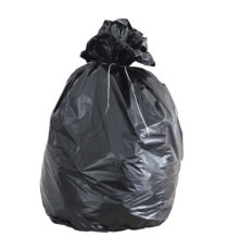 Sacchi - 80 x 110 cm - 130 L - 49 micron - MDPE/HDPE - nero - Rolsac - scatola 100 pezzi